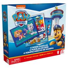 SPINMASTER GAMES puzles komplekts Paw Patrol, 4 puzles, 6066803