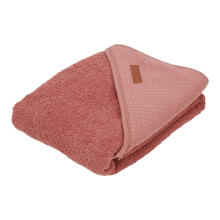 Little Dutch Hooded Towel  Art.TE50630151 Pure Pink Blush  Детское Полотенце после купания с капюшоном 75x75см