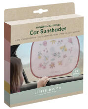 Little Dutch Cars Sunshades Art.120037 Flower Butterflies  Saules aizsargs automašīnā, 2gb