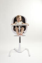 Mima Moon Art.H104RH-CL-W-SH101-DN White/Denim Baby hight chair with seat pad 2in1