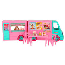 Ikonka Art.KX3453 Food truck dolls' car set 21 el.