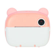 Ikonka Art.KX3573_1 Children's instant camera teddy bear pink