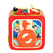 Ikonka Art.KX3596 Sensory toy educational cube 6in1