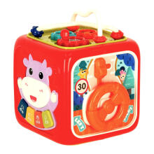 Ikonka Art.KX3596 Sensory toy educational cube 6in1