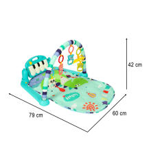 Ikonka Art.KX3602 Educational toddler piano mat with rattles