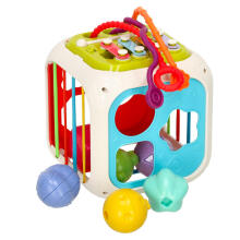 Ikonka Art.KX3603 Interactive educational cube sorter for babies dulcimer 7in1