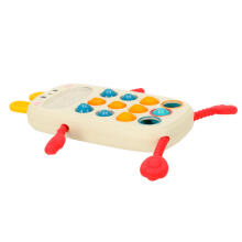 Ikonka Art.KX3606 Montessori sensory toy for babies telephone with buttons human