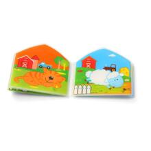 WILD ANIMALS squeaky bath book!