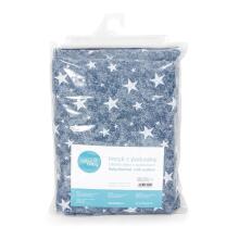 Baby blanket (75x100) + pillow (30x40) Denim Style Stars blue