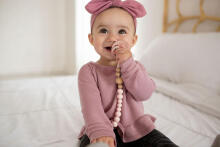 LOLLIPOP pacifier clip Delicate Pink