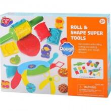 PLAYGO DOUGH rinkinys ROLL & SHAPE SUPER TOOLS, 8685