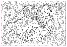 EDUCA colouring puzzle Kids unicorn 150 pcs., 17828