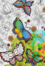 EDUCA colouring puzzle All good things are wild and free 300 pcs., 17089