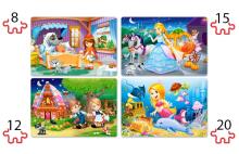 CASTORLAND puzzle Beautiful Fairy Tales, 4w1  B-041008