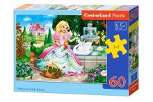 CASTORLAND puzle Princese ar gulbi, 60 gab., B-066056