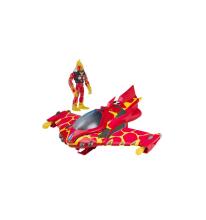 BEN10 Transforming Vehicle with Figure, Heatblast Rocket Flyer w/Exclusive Figure, 77401