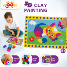 KidyBox Art.WP1505 3D Clay painting. KITTEN