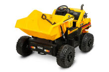 BATTERY VEHICLE TOY TIPPER TRUCK TANK YELLOW