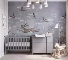 YappyKids YappyUno Art.82260 Light Grey детская деревянная кроватка 120x60см