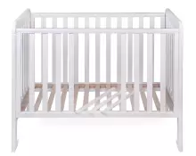 YappyKids YappyLull Art.88608 White Wooden baby crib 120x60cm