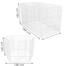 Pet cage Springos PA1004 184 x 93 x 100 cm