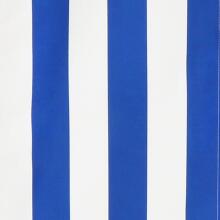 Folding chair Springos DC003 DSWLB white with blue stripes