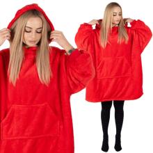 Oversized hoodie blanket Springos HA7321 red