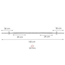 Fitnesa svaru stienis Springos FA1048 150 cm 25mm