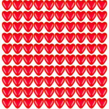 Set of balloons, hearts Springos PS0036 100 pcs.