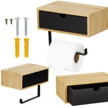 Toilet paper holder with shelf Springos HA7332