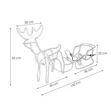 CL1224 LIGHTING REINDEER WITH 264 LED SLIDE