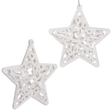 CA0038 CHRISTMAS DECORATIONS STARS 8X8 CM 2 PCS.