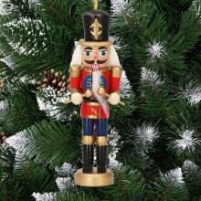 CA0823 CHRISTMAS NUTCRACKER ORNAMENT 12.5 CM 3 PCS.