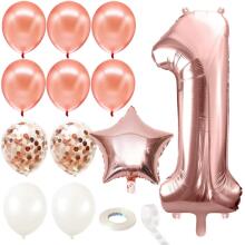 PS0022 ROSE BIRTHDAY DECORATIONS SET