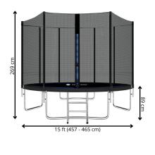 Garden trampoline Springos TP0014 15 ft (457 - 465 cm)