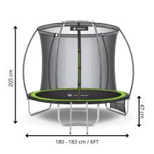 Sodo batutas Springos TP0017 6 pėdos (180–183 cm)