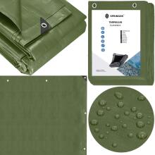 Tarpaulin 6x9m Springos GA2125 120g/m2 thick protective green sheet