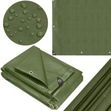 Tarpaulin 6x8m Springos GA2126 120g/m2 thick protective green sheet