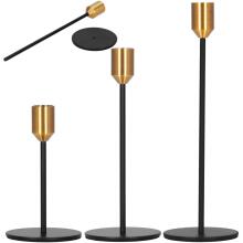 Metal candlesticks on high legs Springos HA7470