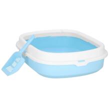 Cat toilet + scoop Springos PA0245 40x33x11 cm, blue