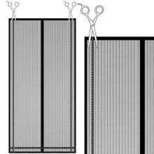 Sääsevõrk uksele, magnetiline Springos HA7472 100 x 220 cm