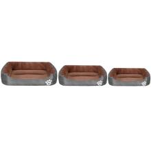 Dog and cat beds Springos PA0329 3 pcs. small, medium and large set of brown-gray beds