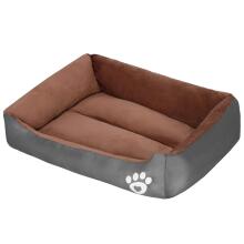 Dog and cat beds Springos PA0329 3 pcs. small, medium and large set of brown-gray beds