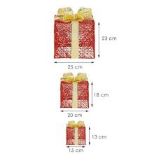 LED Christmas Decoration Gifts Springos CA1026 Set of 3