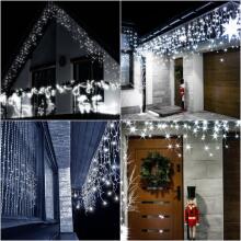 LED Christmas curtain Springos CL0330 12m