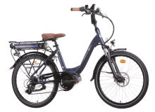 Electric bicycle URBAN 600, size 24, blue