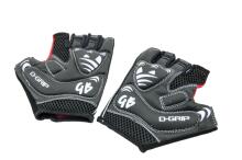 Bicycle gloves D-GRIP, adult, size: L, lemon/black