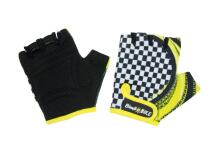 Bicycle gloves RACE, children, size: L, yellow/black