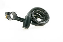 Cable lock BY-BIKE, Ø8x1800mm, black