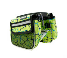 Bicycle bag STAR-G, frame, green/black